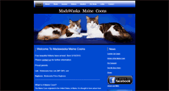 Desktop Screenshot of madawaskamainecoons.com